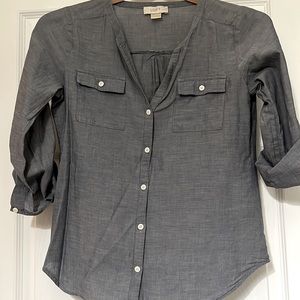 Light weight chambray button up xxsp